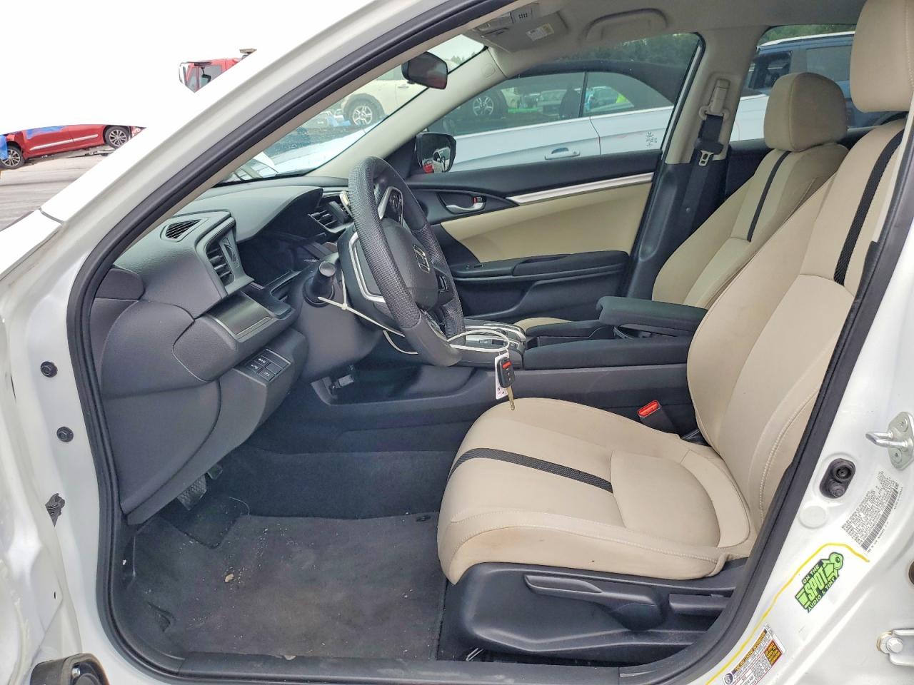 2021 Honda Civic Lx White vin: 2HGFC2F65MH510405