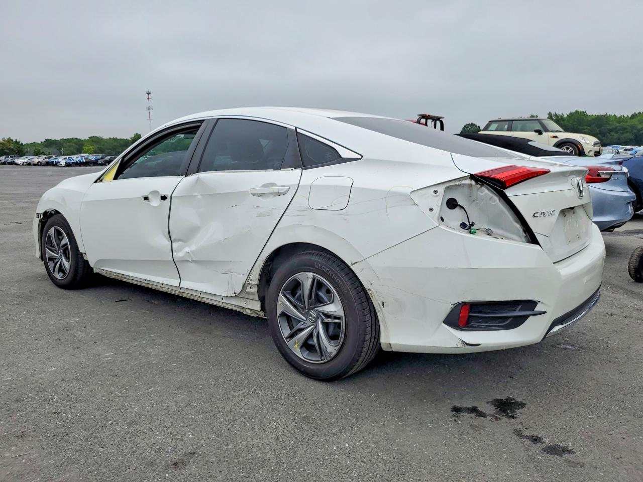 2021 Honda Civic Lx White vin: 2HGFC2F65MH510405
