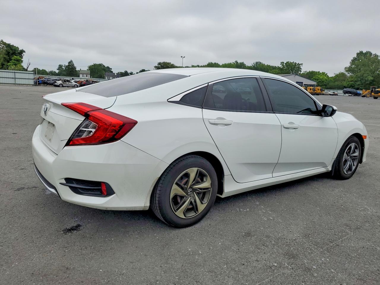 2021 Honda Civic Lx White vin: 2HGFC2F65MH510405
