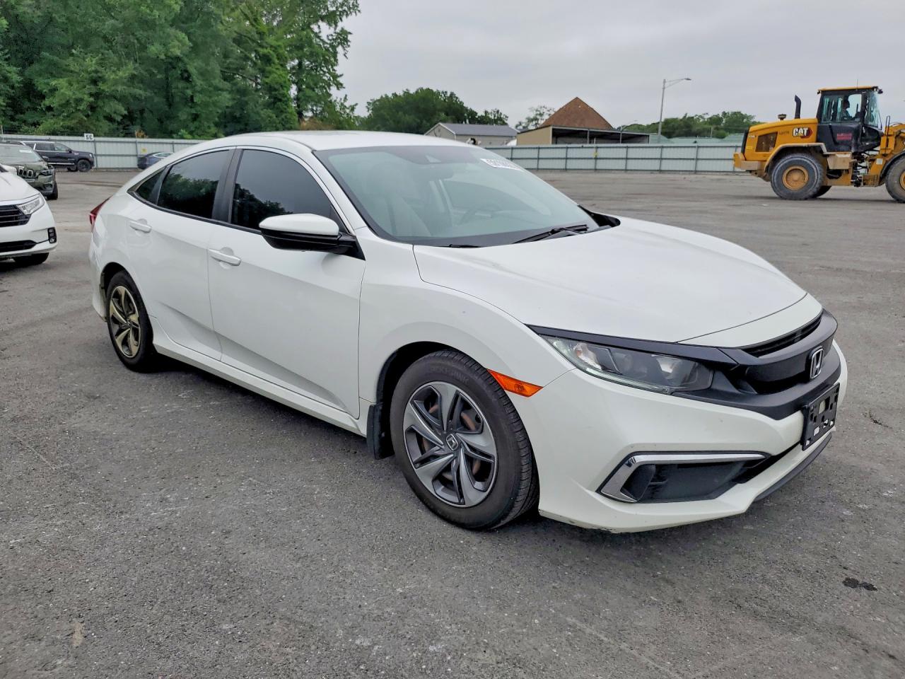 2021 Honda Civic Lx White vin: 2HGFC2F65MH510405
