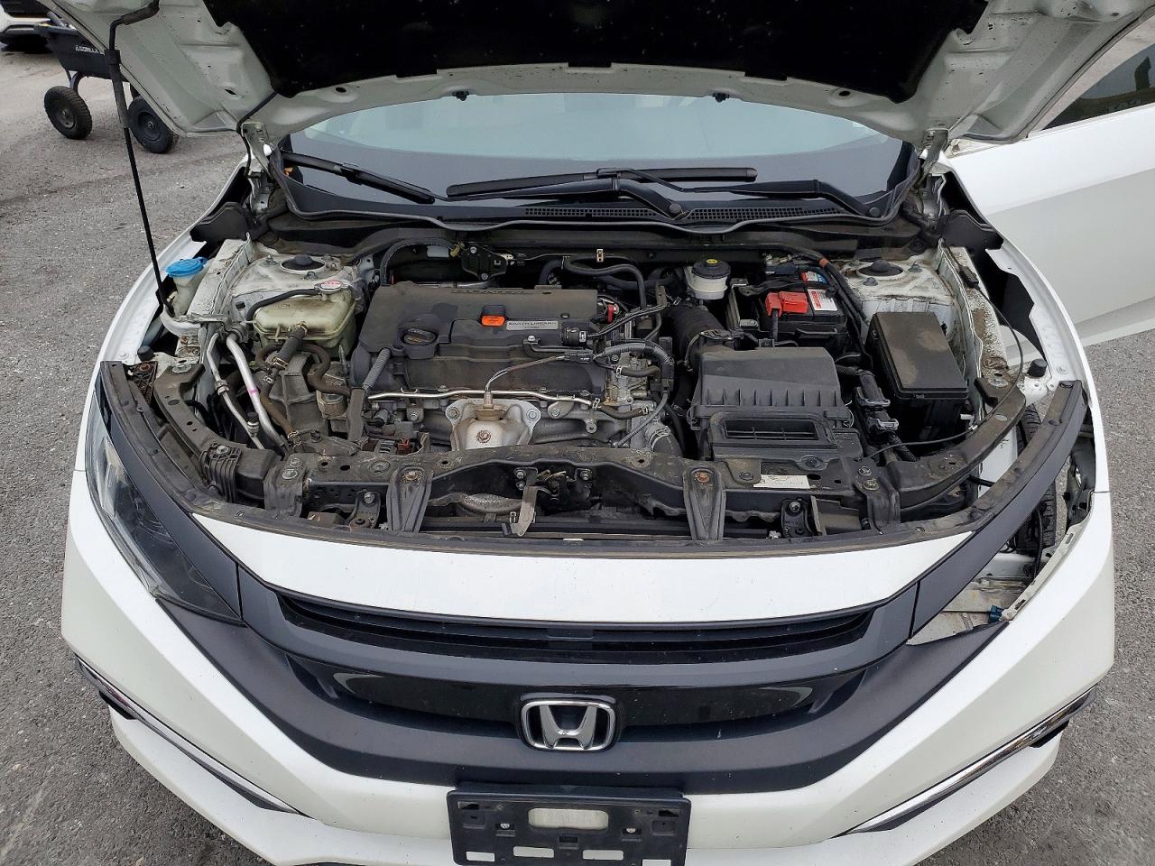 2021 Honda Civic Lx White vin: 2HGFC2F65MH510405