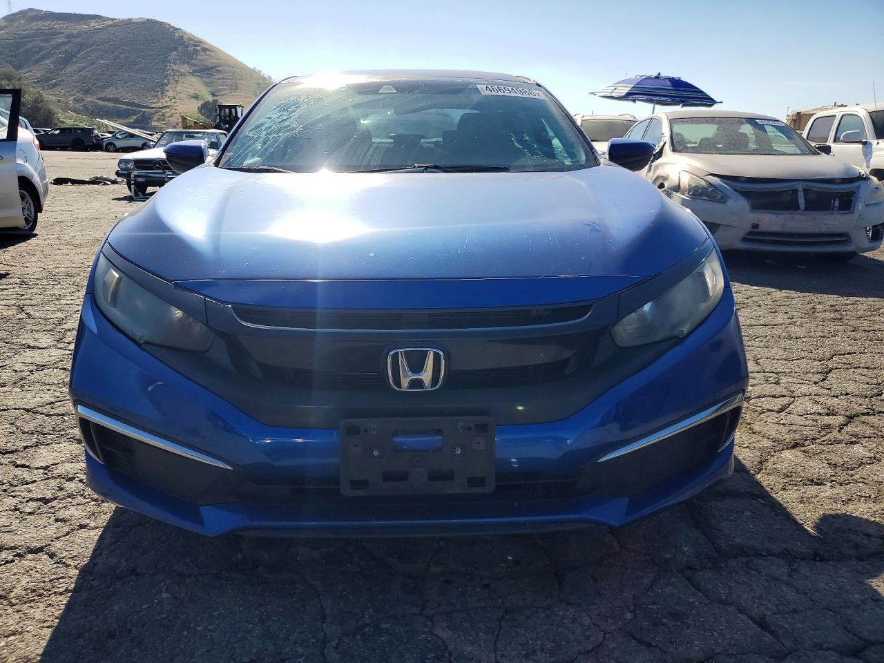 2019 Honda Civic Lx Blue vin: 2HGFC2F66KH527260