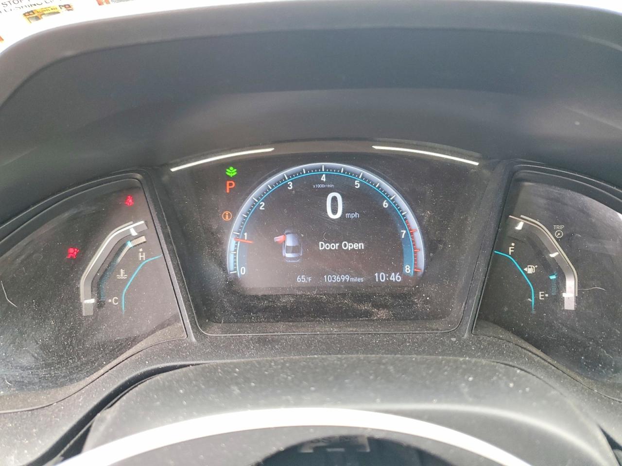 2019 Honda Civic Lx Black vin: 2HGFC2F66KH544351
