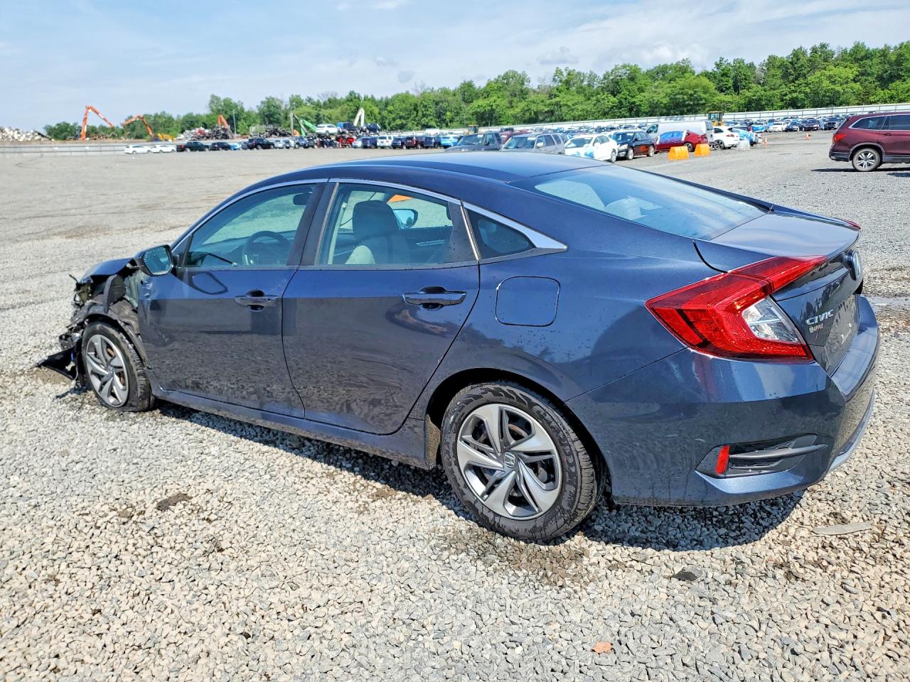 2019 Honda Civic Lx Gray vin: 2HGFC2F66KH553597