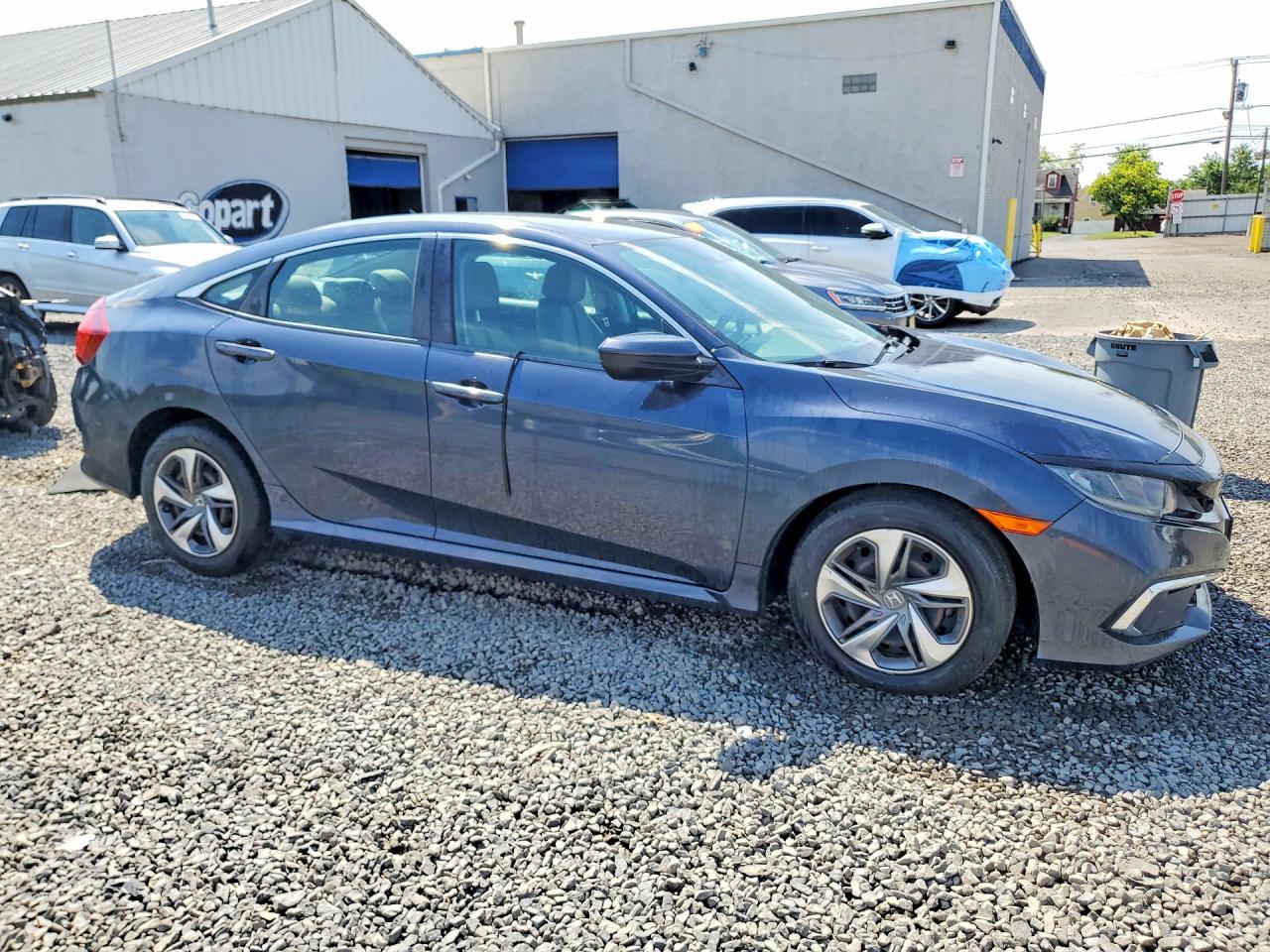 2019 Honda Civic Lx Gray vin: 2HGFC2F66KH553597