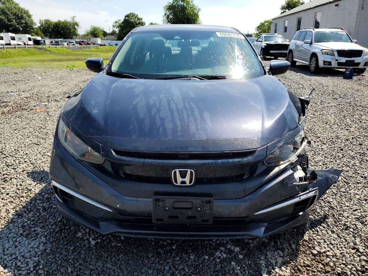 2019 Honda Civic Lx Gray vin: 2HGFC2F66KH553597