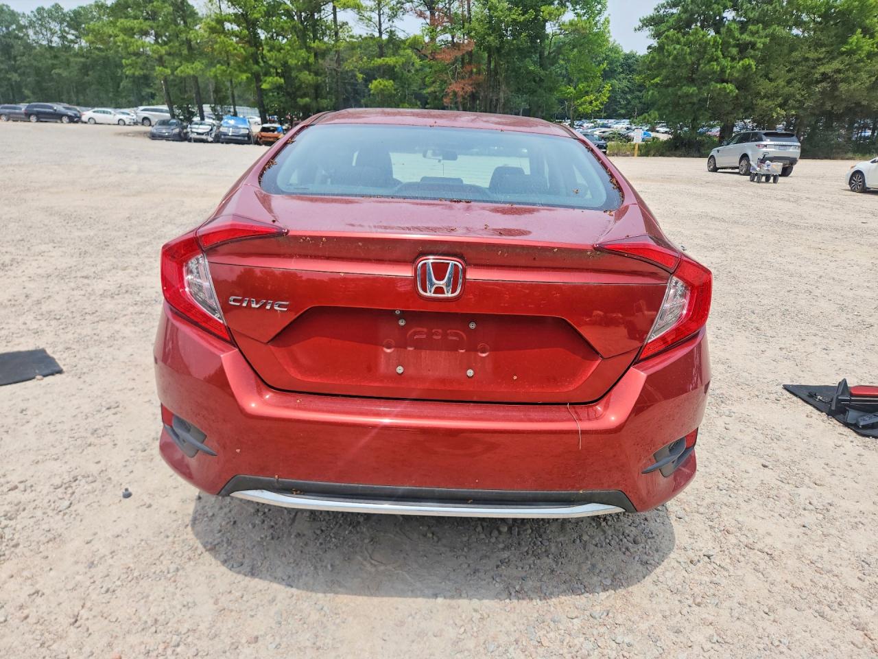 2021 Honda Civic Lx Red vin: 2HGFC2F66MH514138