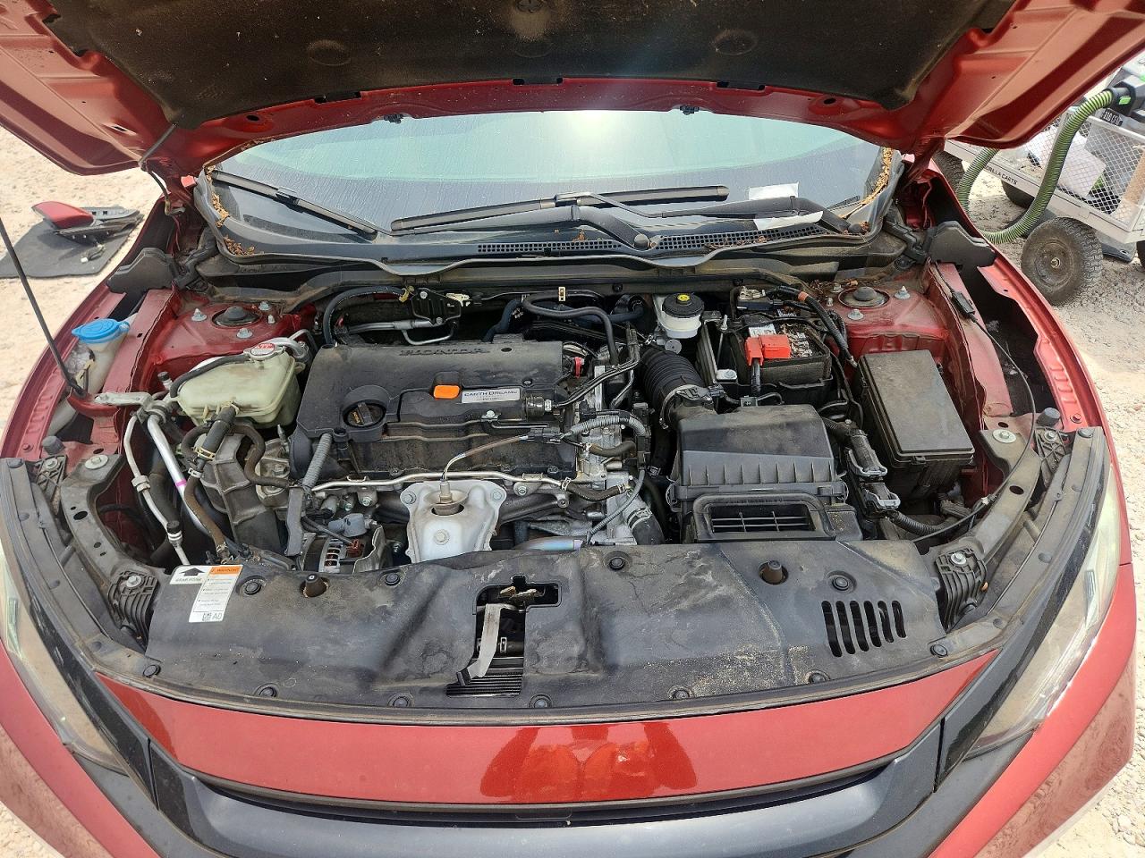 2021 Honda Civic Lx Red vin: 2HGFC2F66MH514138