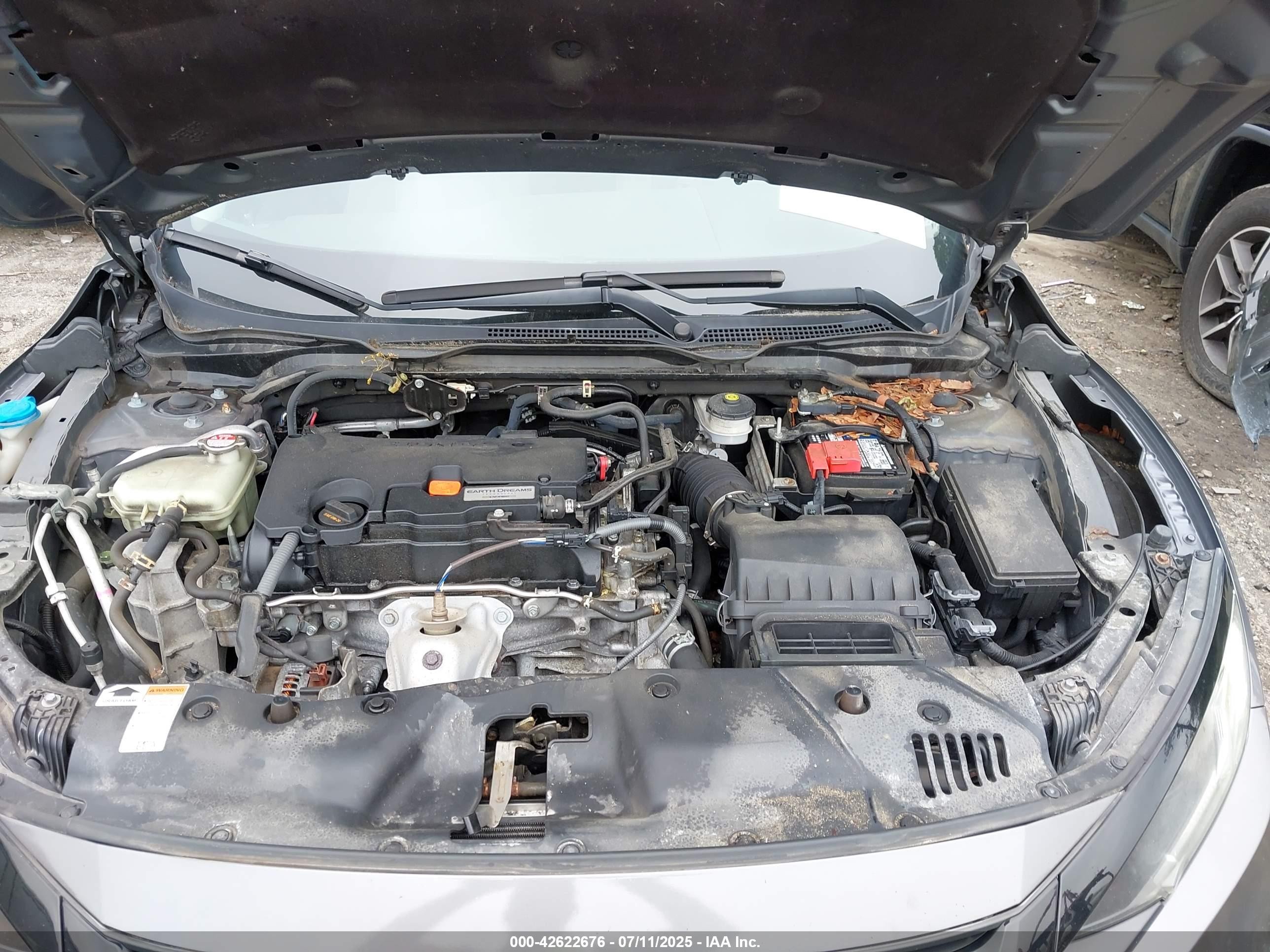 2019 Honda Civic Lx Gray vin: 2HGFC2F67KH522715