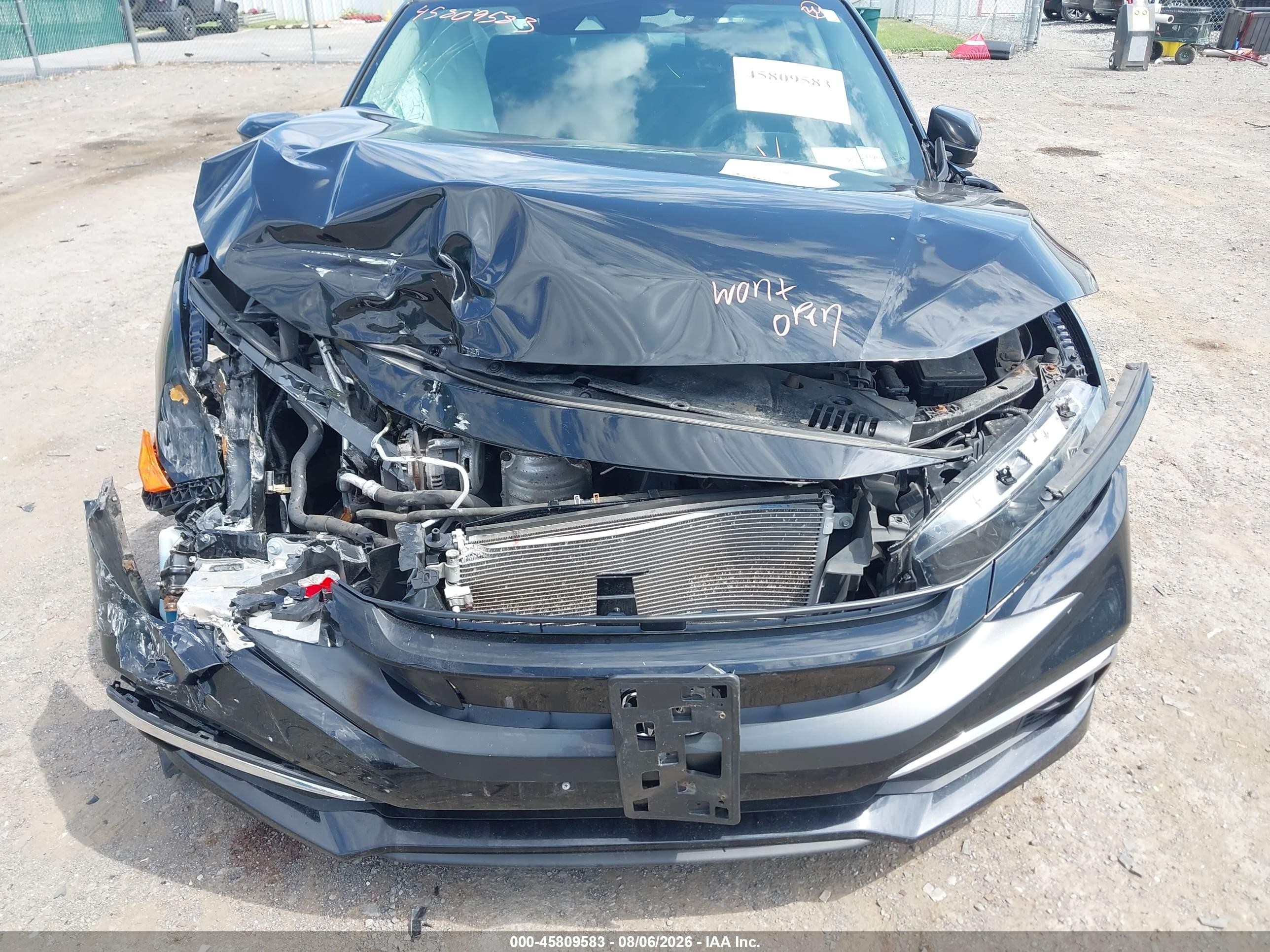 2020 Honda Civic Lx Black vin: 2HGFC2F67LH589414