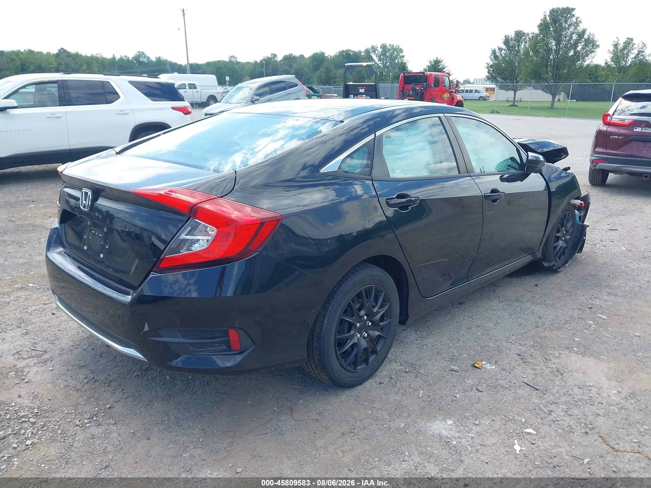 2020 Honda Civic Lx Black vin: 2HGFC2F67LH589414