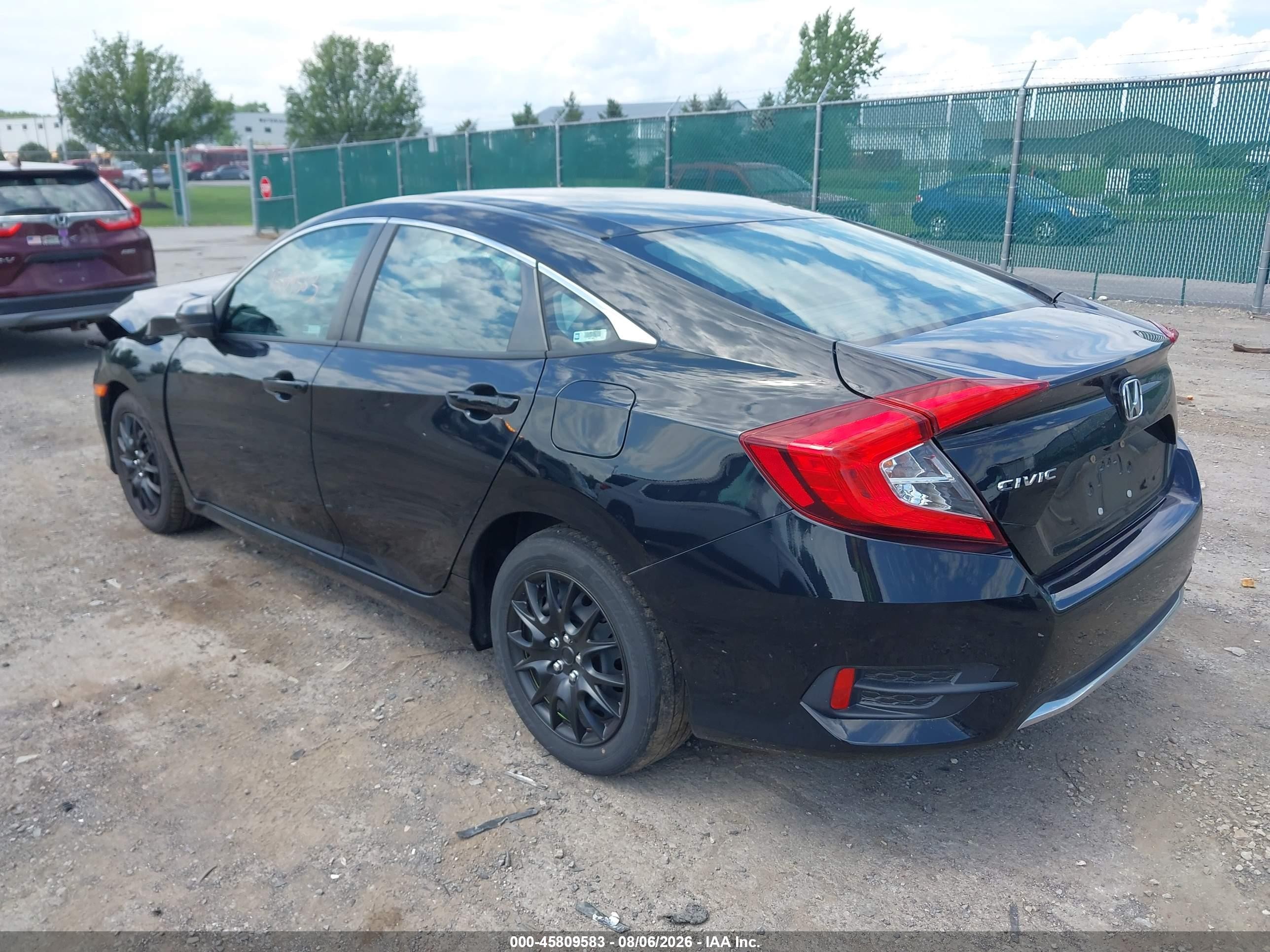 2020 Honda Civic Lx Black vin: 2HGFC2F67LH589414