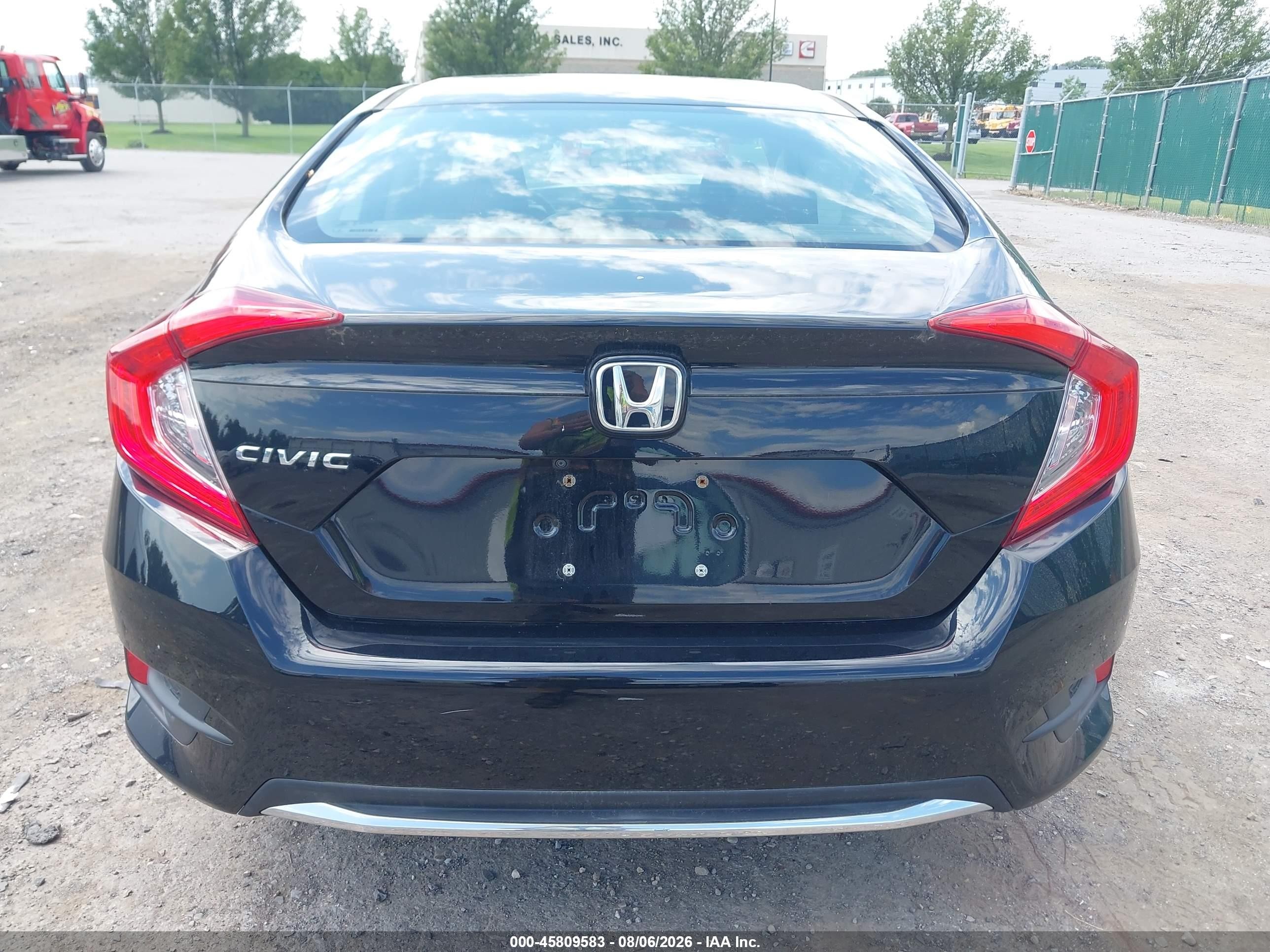 2020 Honda Civic Lx Black vin: 2HGFC2F67LH589414