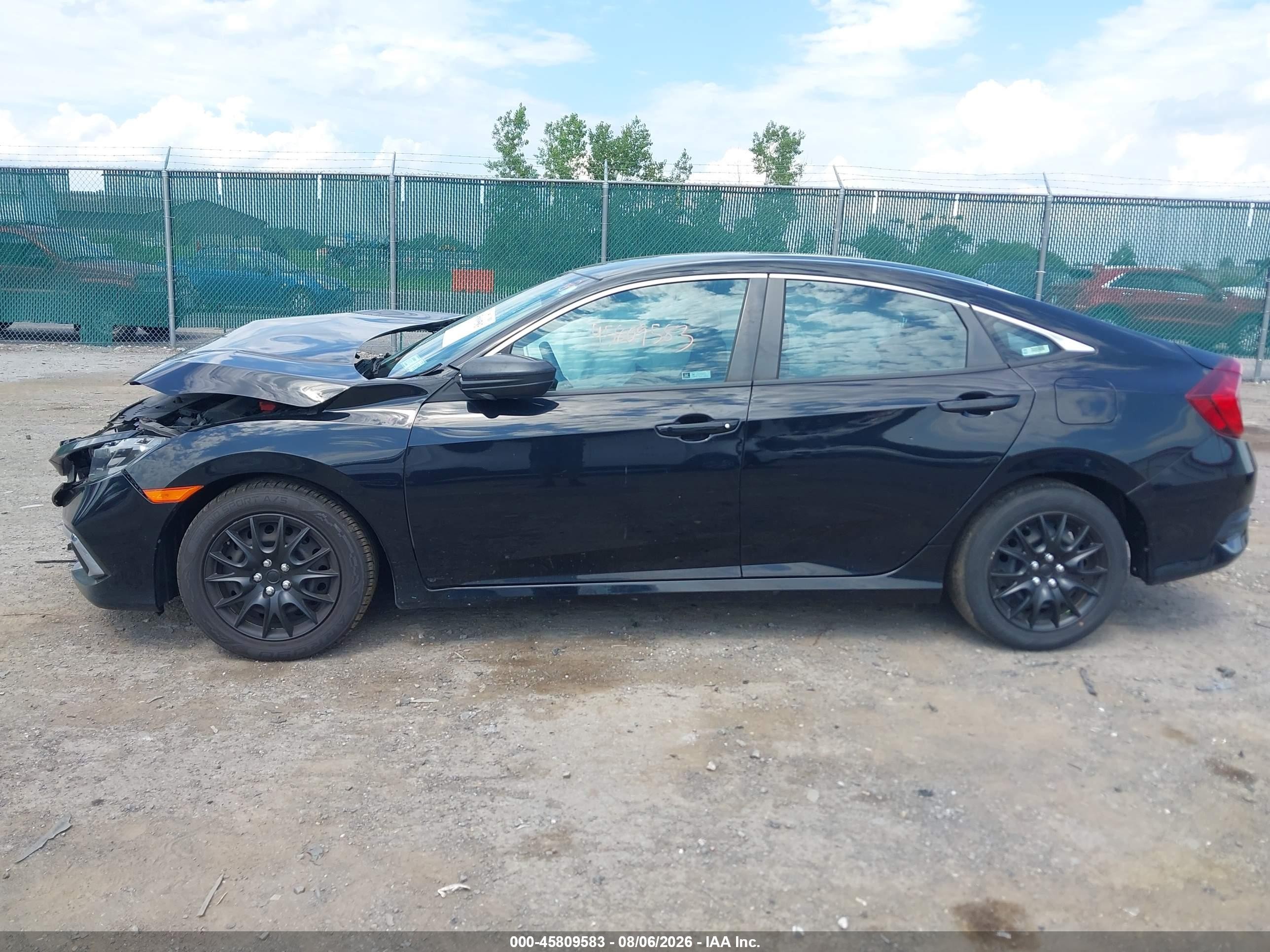 2020 Honda Civic Lx Black vin: 2HGFC2F67LH589414