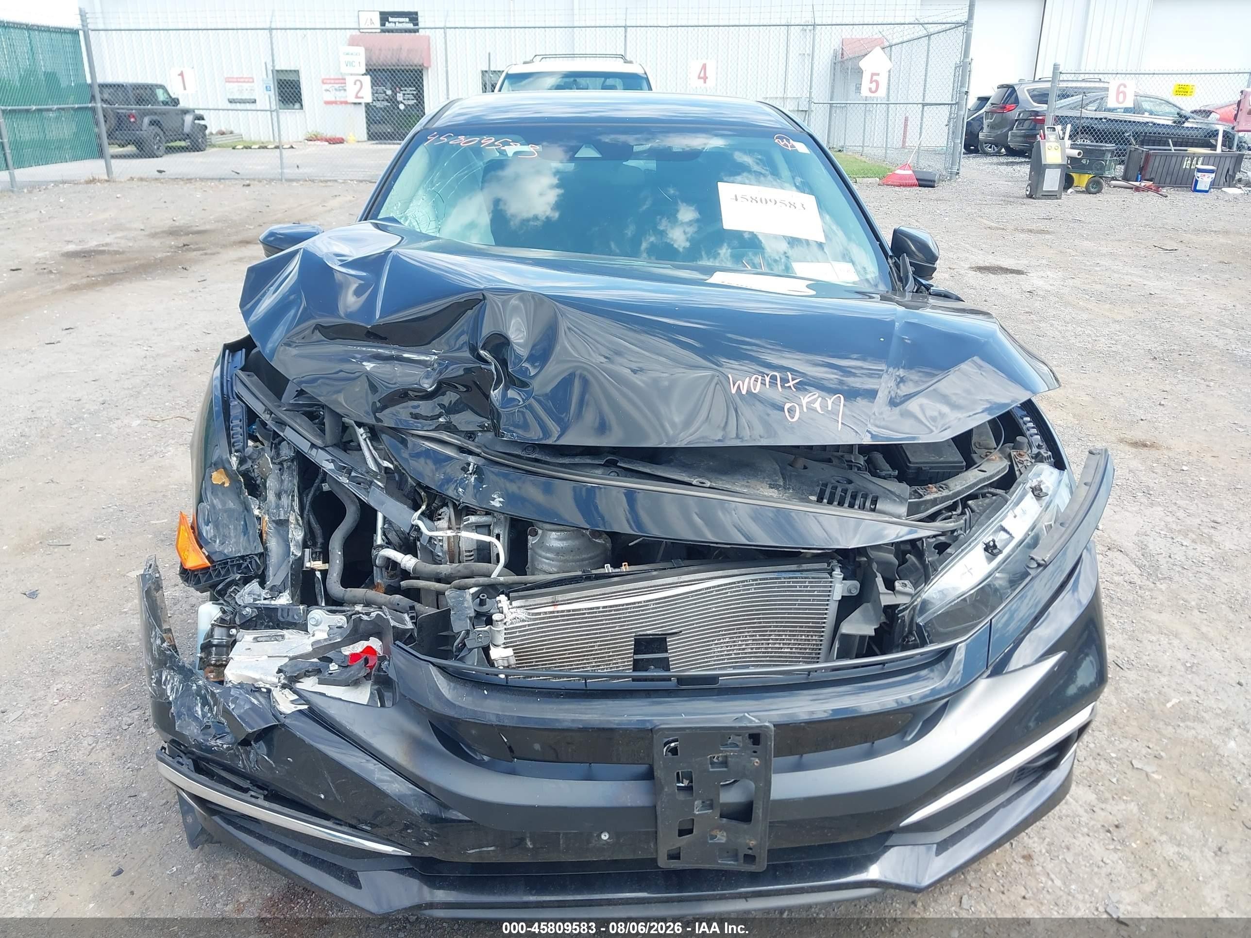 2020 Honda Civic Lx Black vin: 2HGFC2F67LH589414