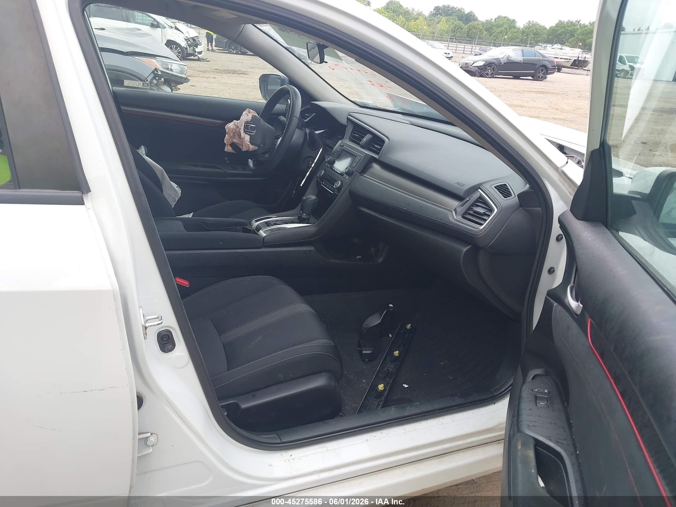 2021 Honda Civic Lx White vin: 2HGFC2F67MH543731