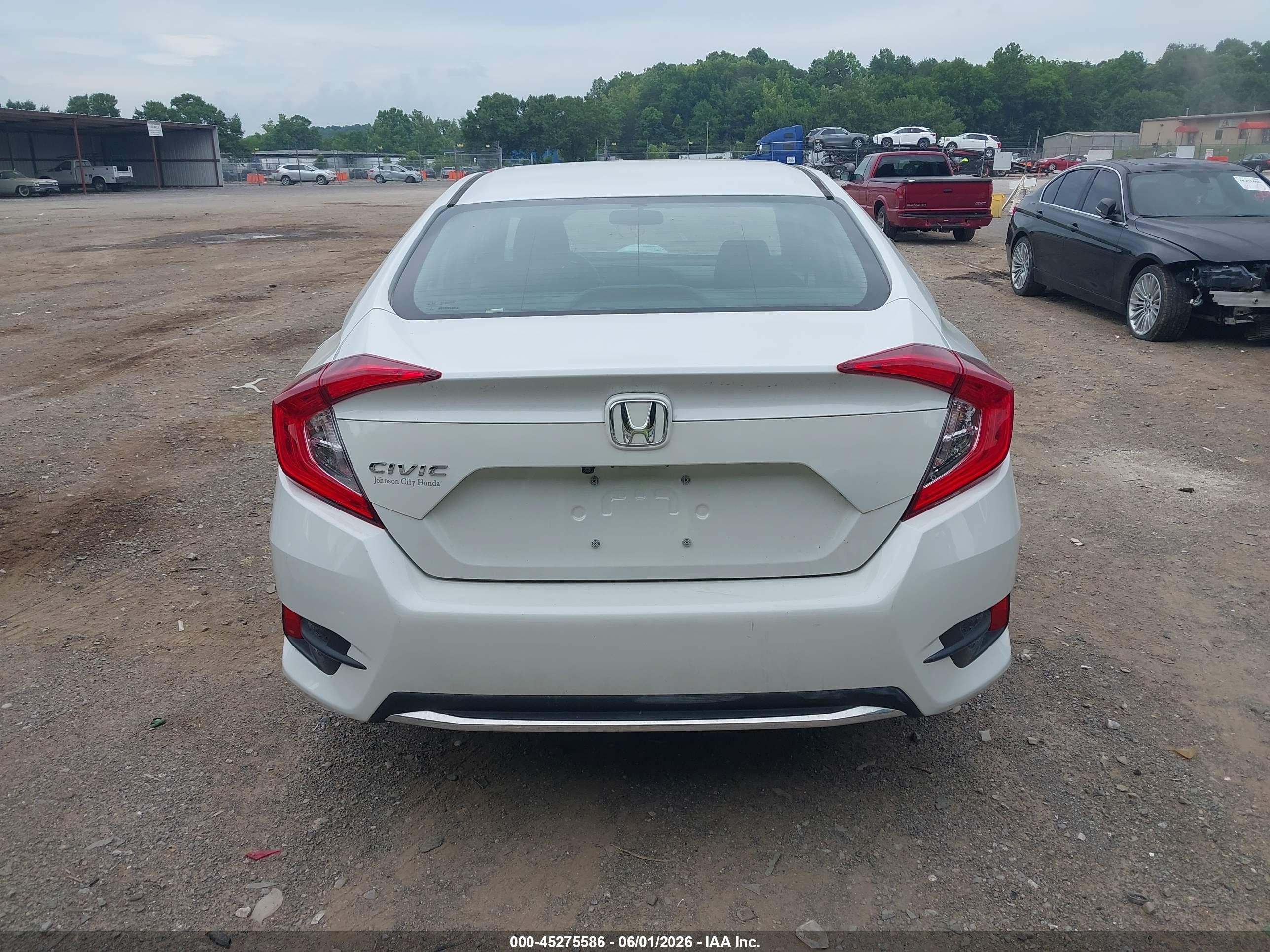 2021 Honda Civic Lx White vin: 2HGFC2F67MH543731