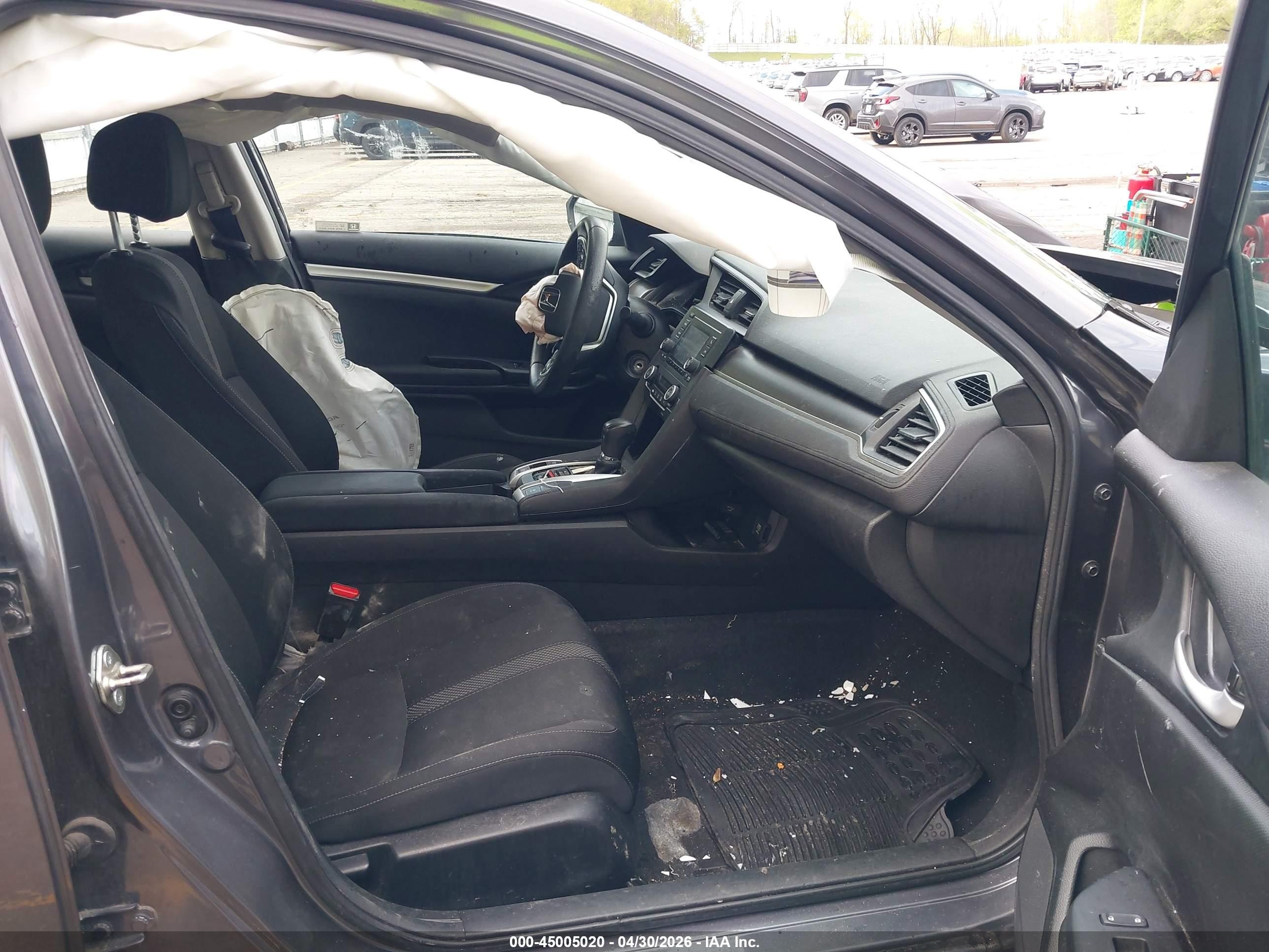 2019 Honda Civic Lx Gray vin: 2HGFC2F68KH552130