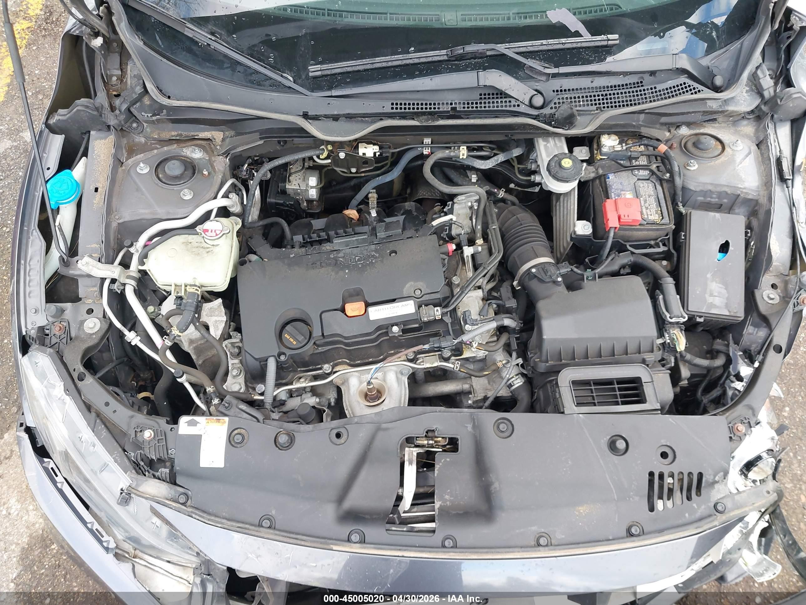 2019 Honda Civic Lx Gray vin: 2HGFC2F68KH552130