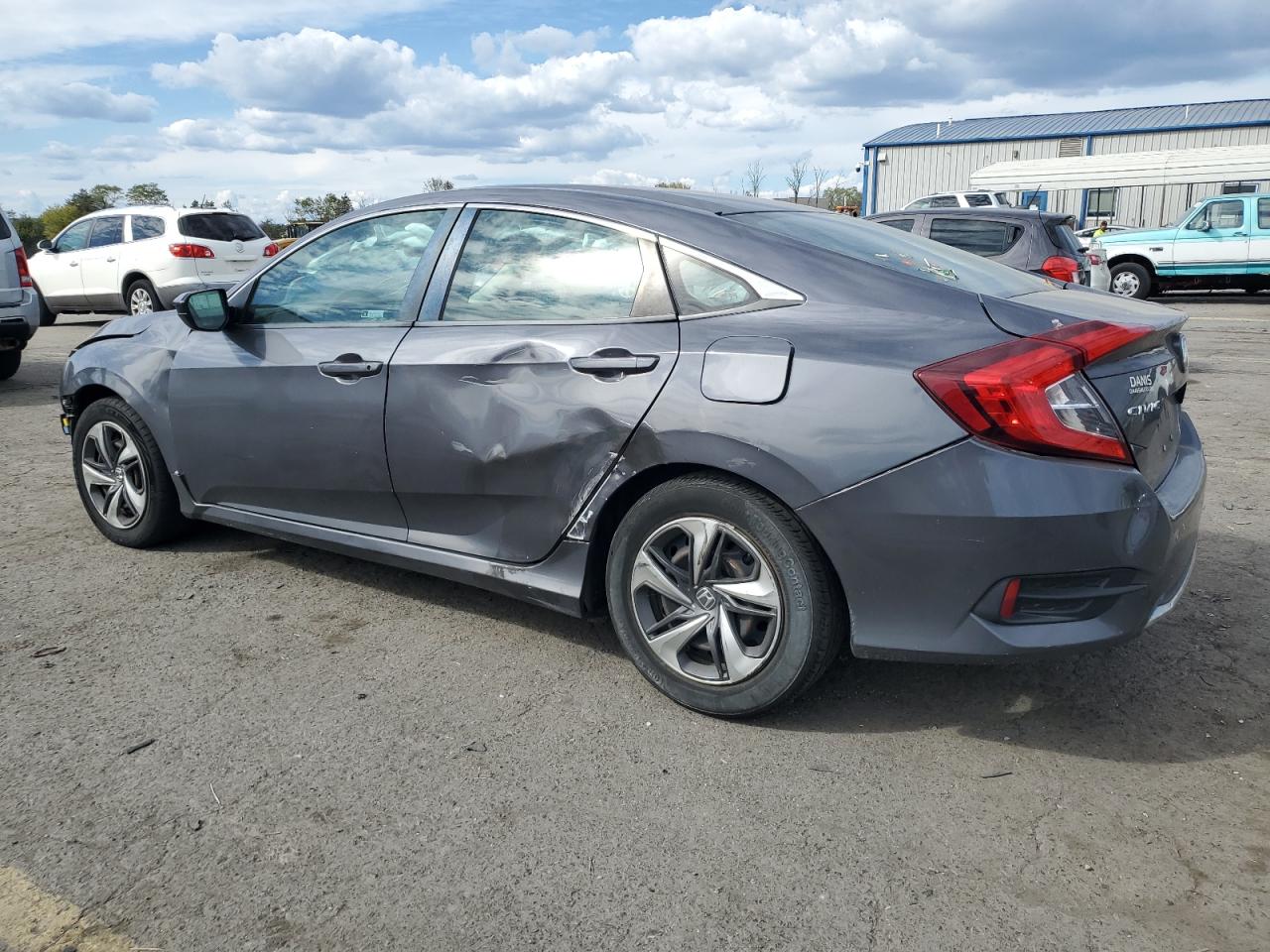 2019 Honda Civic Lx Gray vin: 2HGFC2F68KH606557
