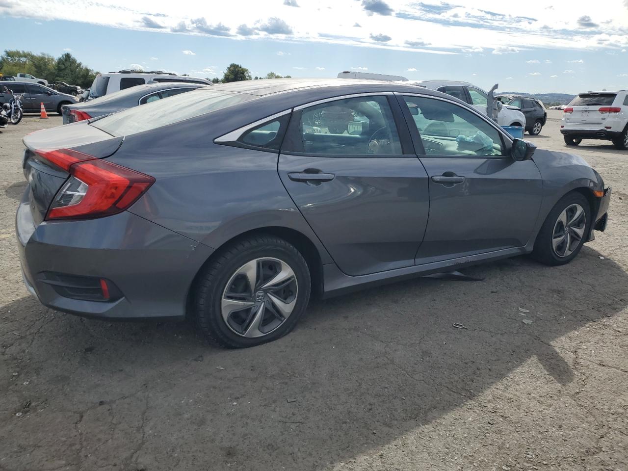 2019 Honda Civic Lx Gray vin: 2HGFC2F68KH606557