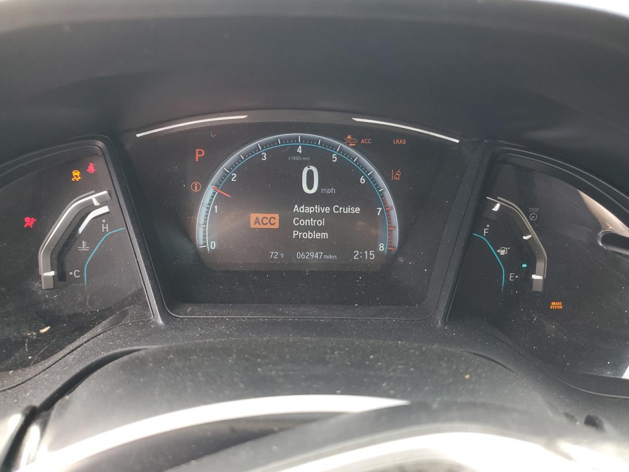 2019 Honda Civic Lx Gray vin: 2HGFC2F68KH606557