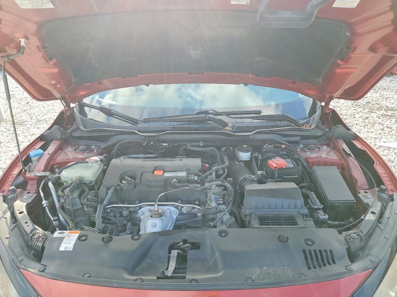2020 Honda Civic Lx Red vin: 2HGFC2F68LH576042
