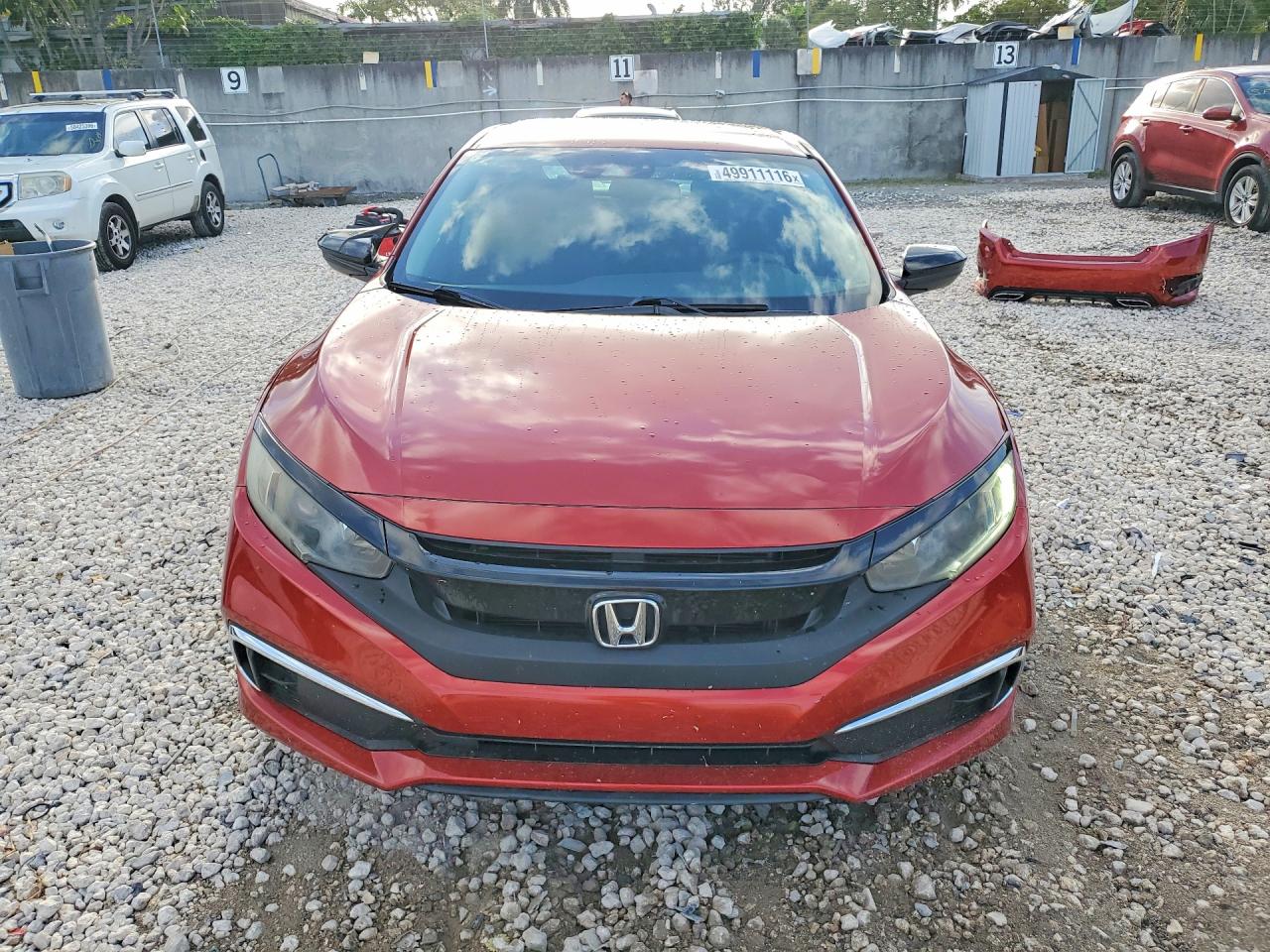 2020 Honda Civic Lx Red vin: 2HGFC2F68LH576042