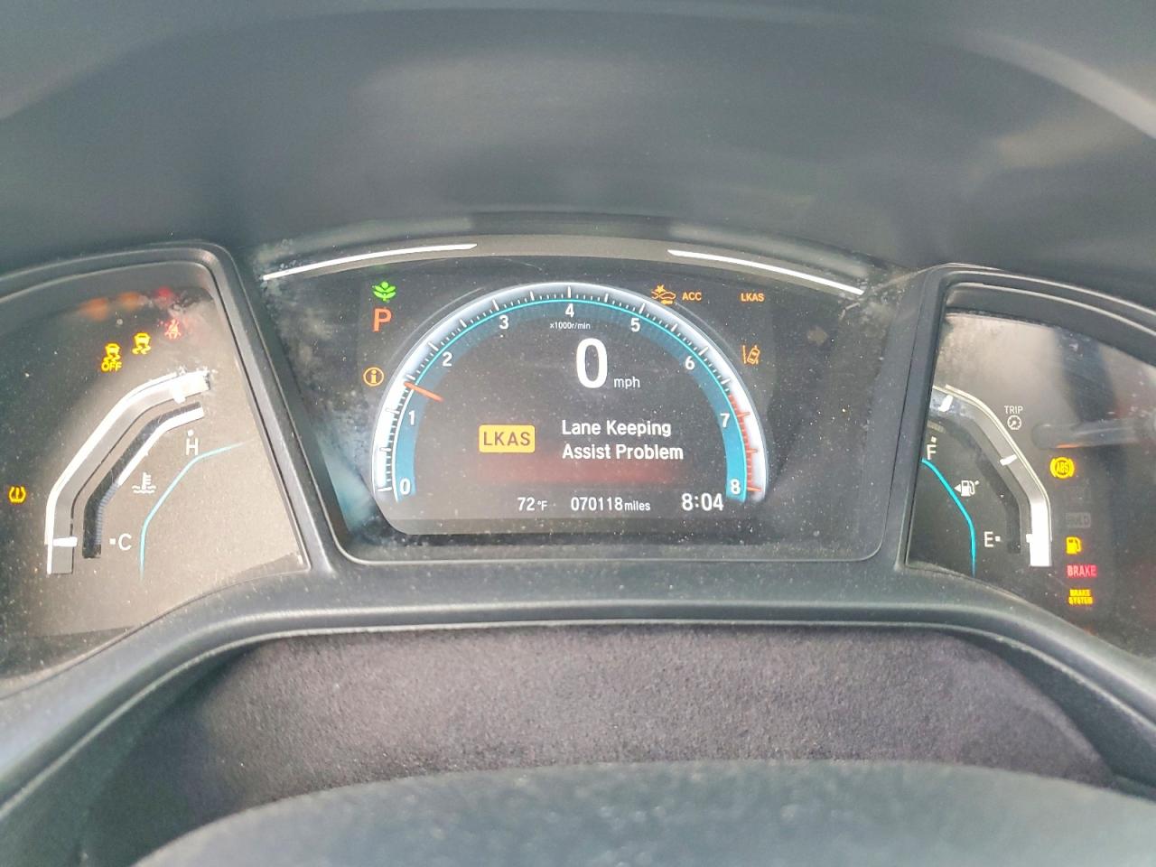 2020 Honda Civic Lx Red vin: 2HGFC2F68LH576042