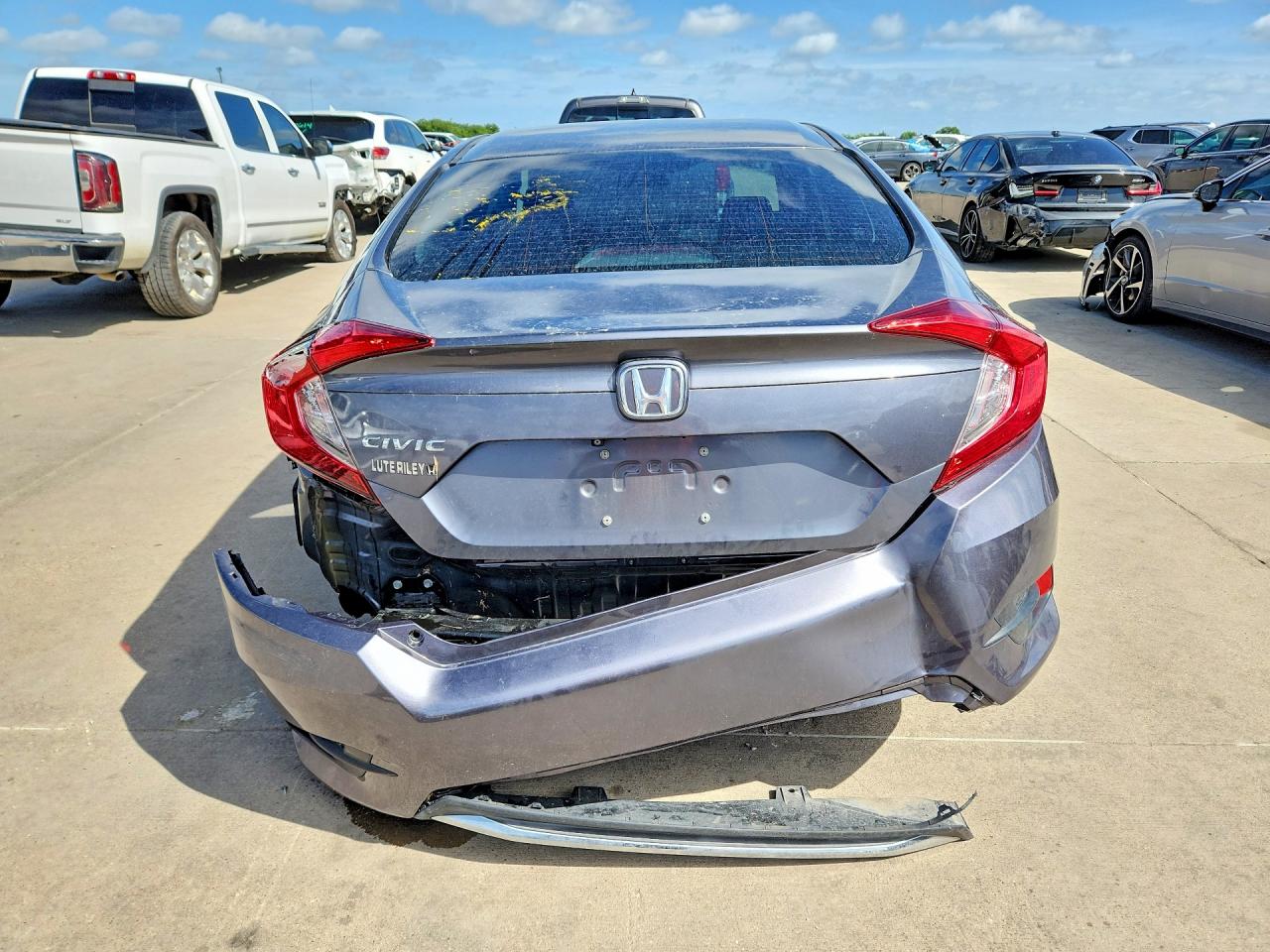 2021 Honda Civic Lx Gray vin: 2HGFC2F68MH521026