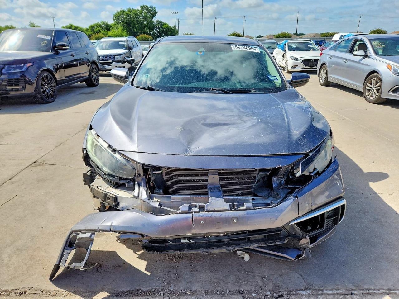 2021 Honda Civic Lx Gray vin: 2HGFC2F68MH521026