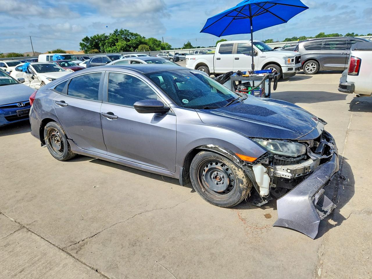 2021 Honda Civic Lx Gray vin: 2HGFC2F68MH521026