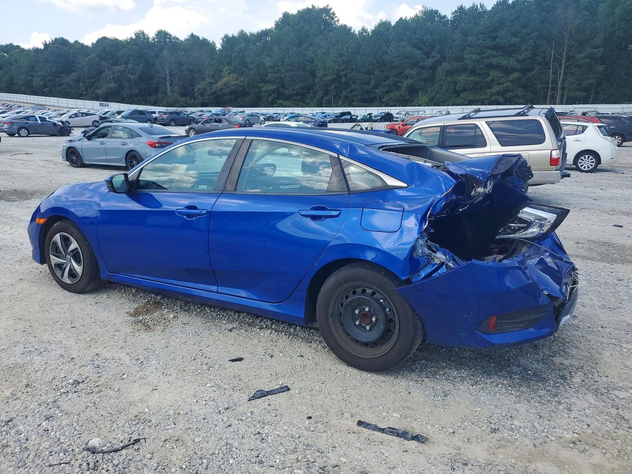 2021 Honda Civic Lx Синий vin: 2HGFC2F68MH559002