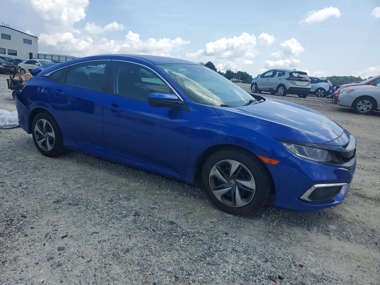 2021 Honda Civic Lx Синий vin: 2HGFC2F68MH559002