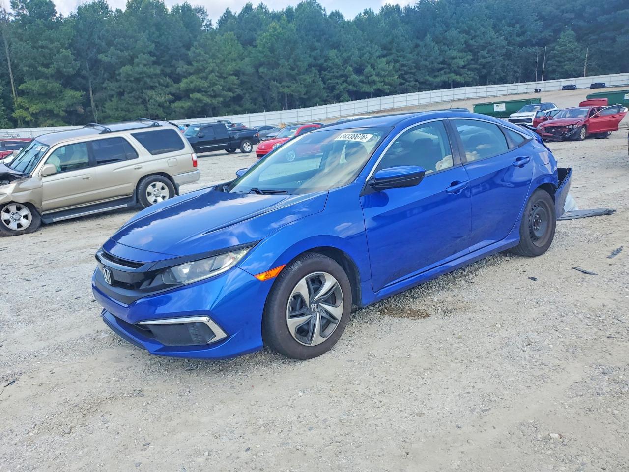 2021 Honda Civic Lx Синий vin: 2HGFC2F68MH559002