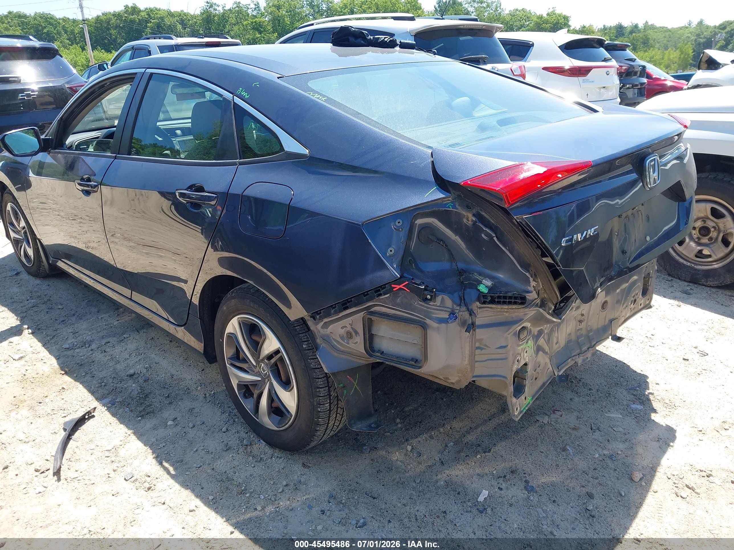 2020 Honda Civic Lx Navy vin: 2HGFC2F69LH504444