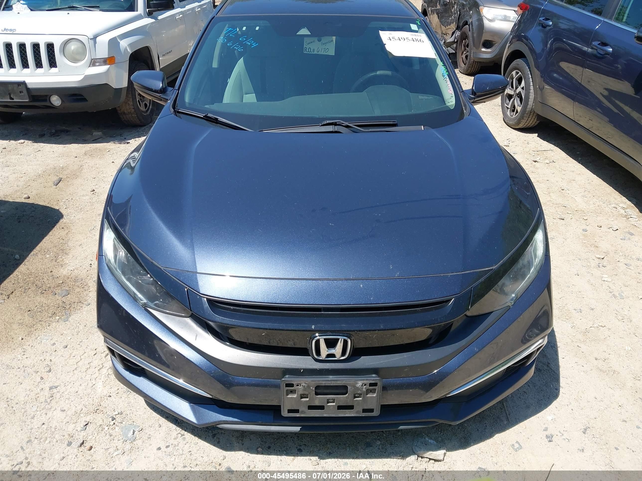 2020 Honda Civic Lx Navy vin: 2HGFC2F69LH504444