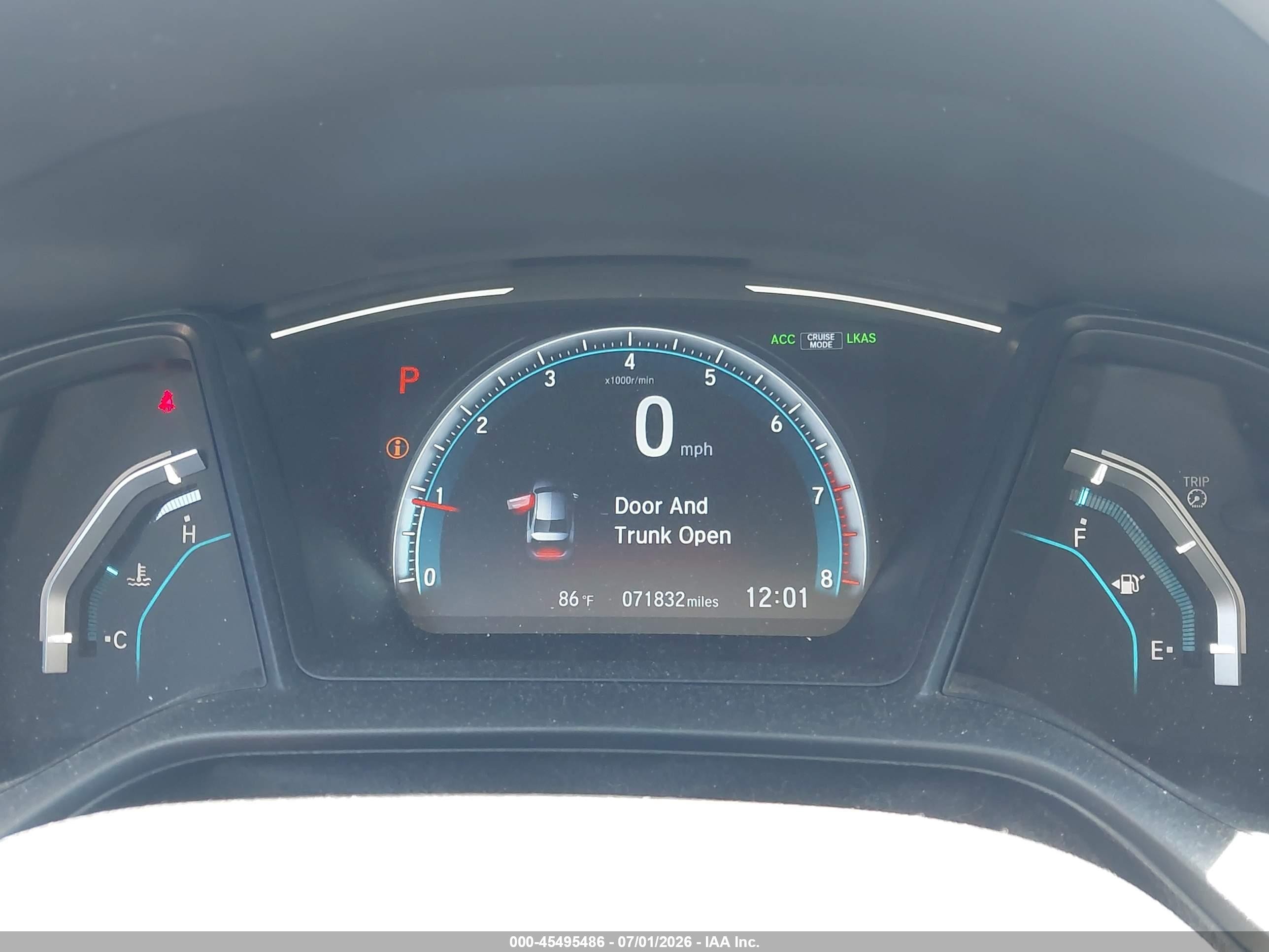 2020 Honda Civic Lx Navy vin: 2HGFC2F69LH504444