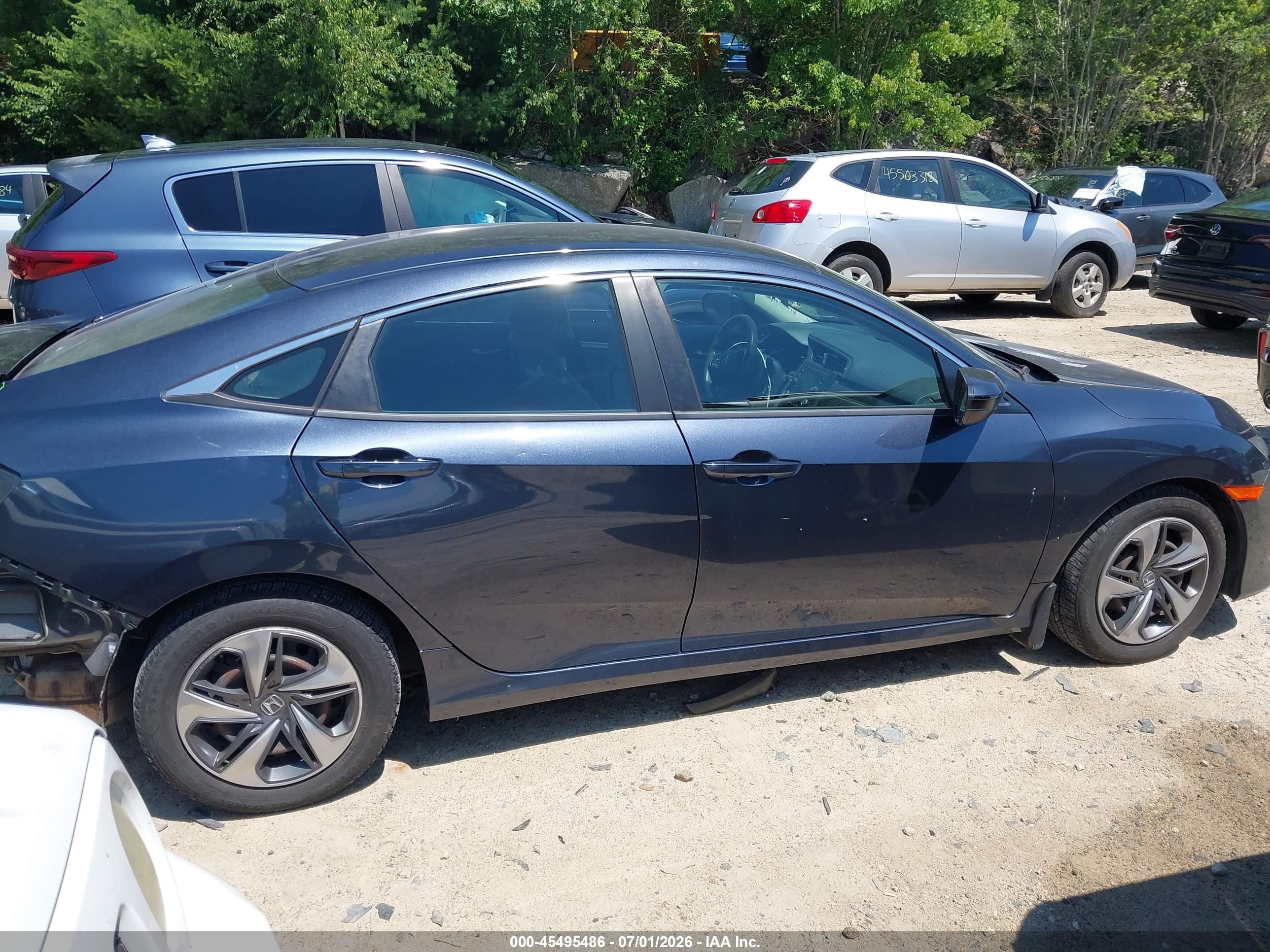 2020 Honda Civic Lx Navy vin: 2HGFC2F69LH504444
