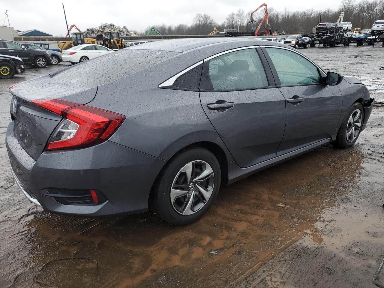 2020 Honda Civic Lx Gray vin: 2HGFC2F69LH547522