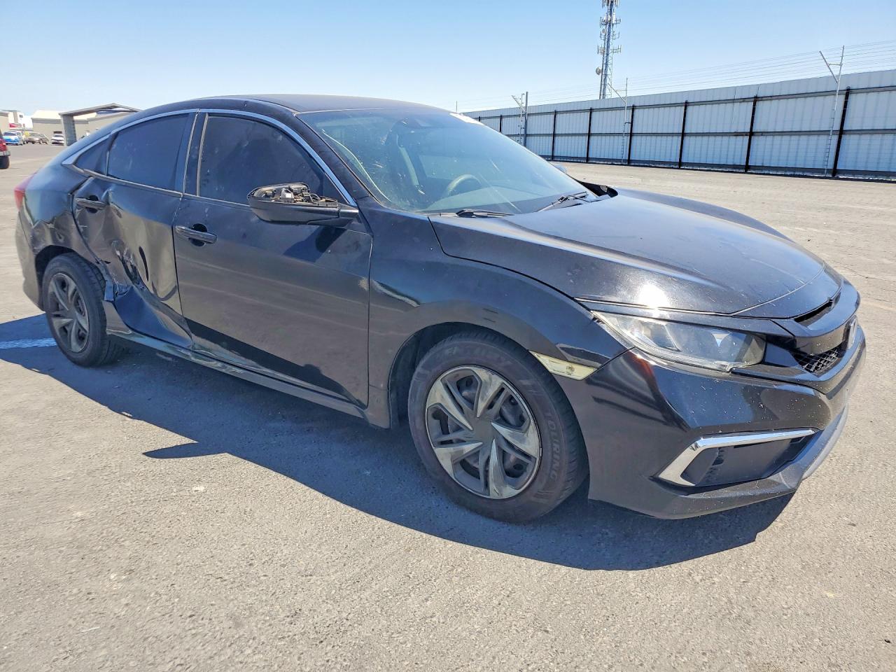 2020 Honda Civic Lx Black vin: 2HGFC2F69LH595148