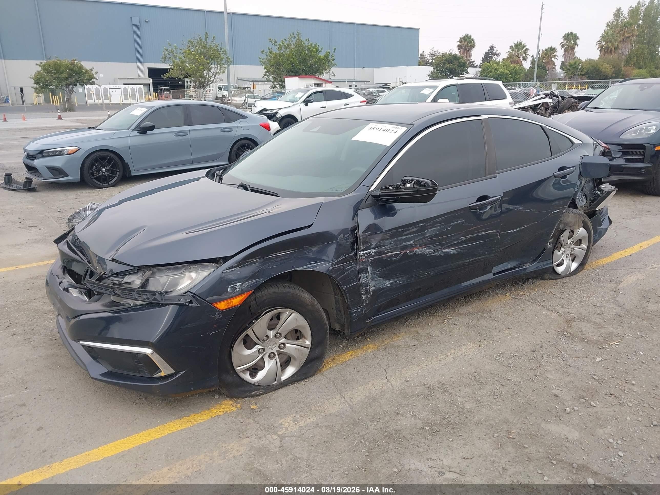 2021 Honda Civic Lx Navy vin: 2HGFC2F69MH530043