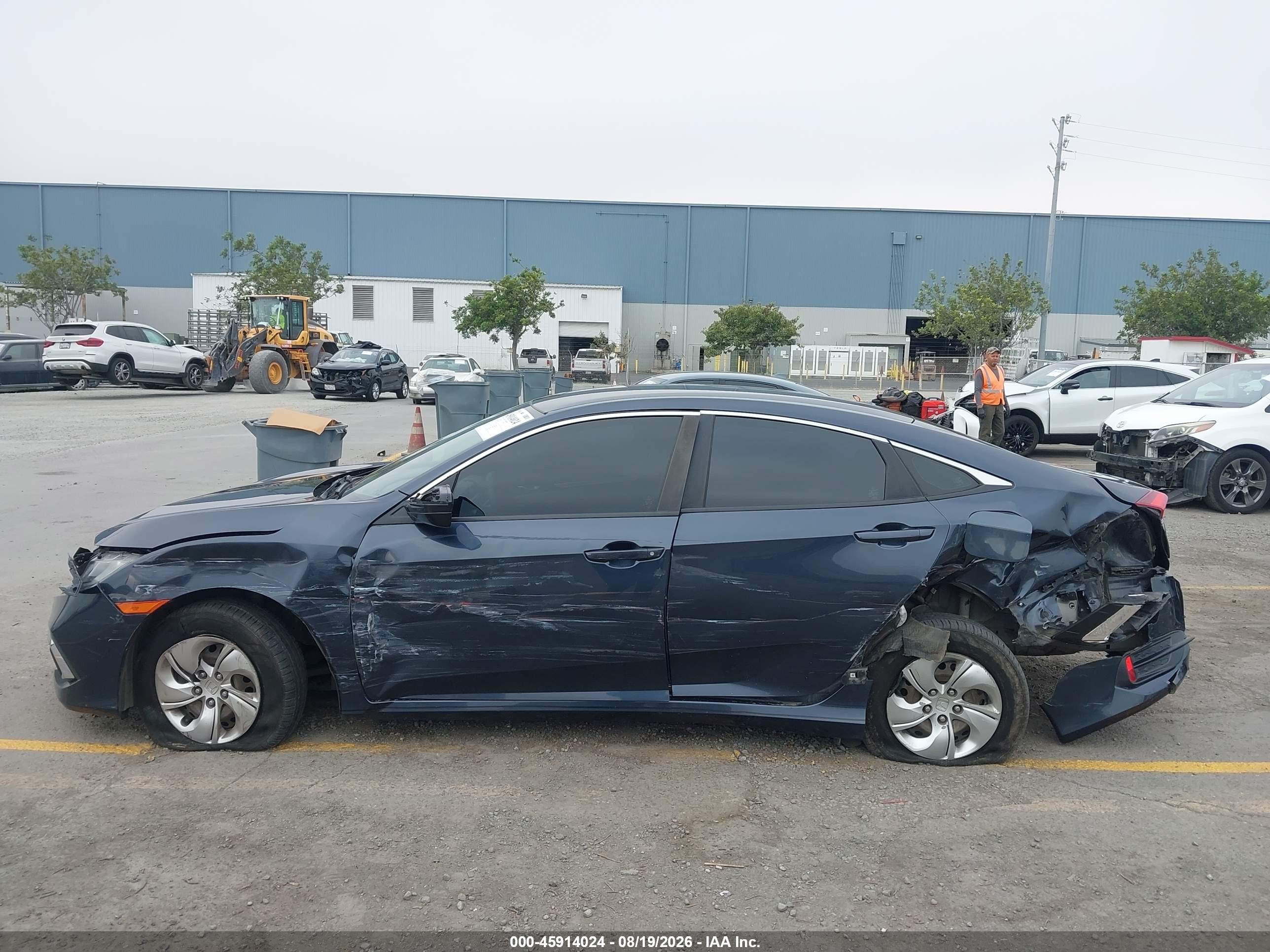 2021 Honda Civic Lx Navy vin: 2HGFC2F69MH530043
