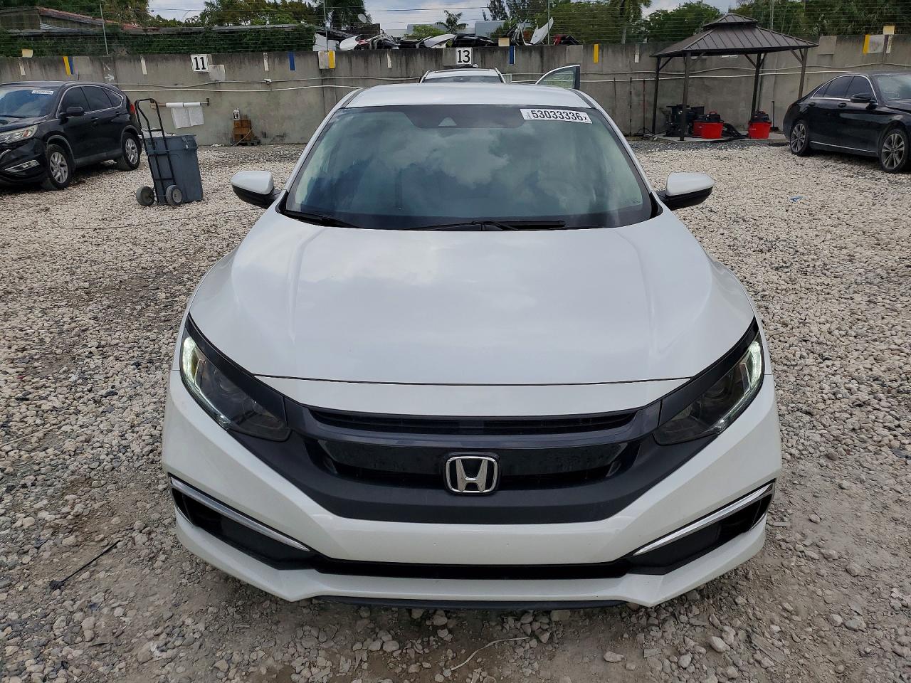 2021 Honda Civic Lx White vin: 2HGFC2F69MH536876