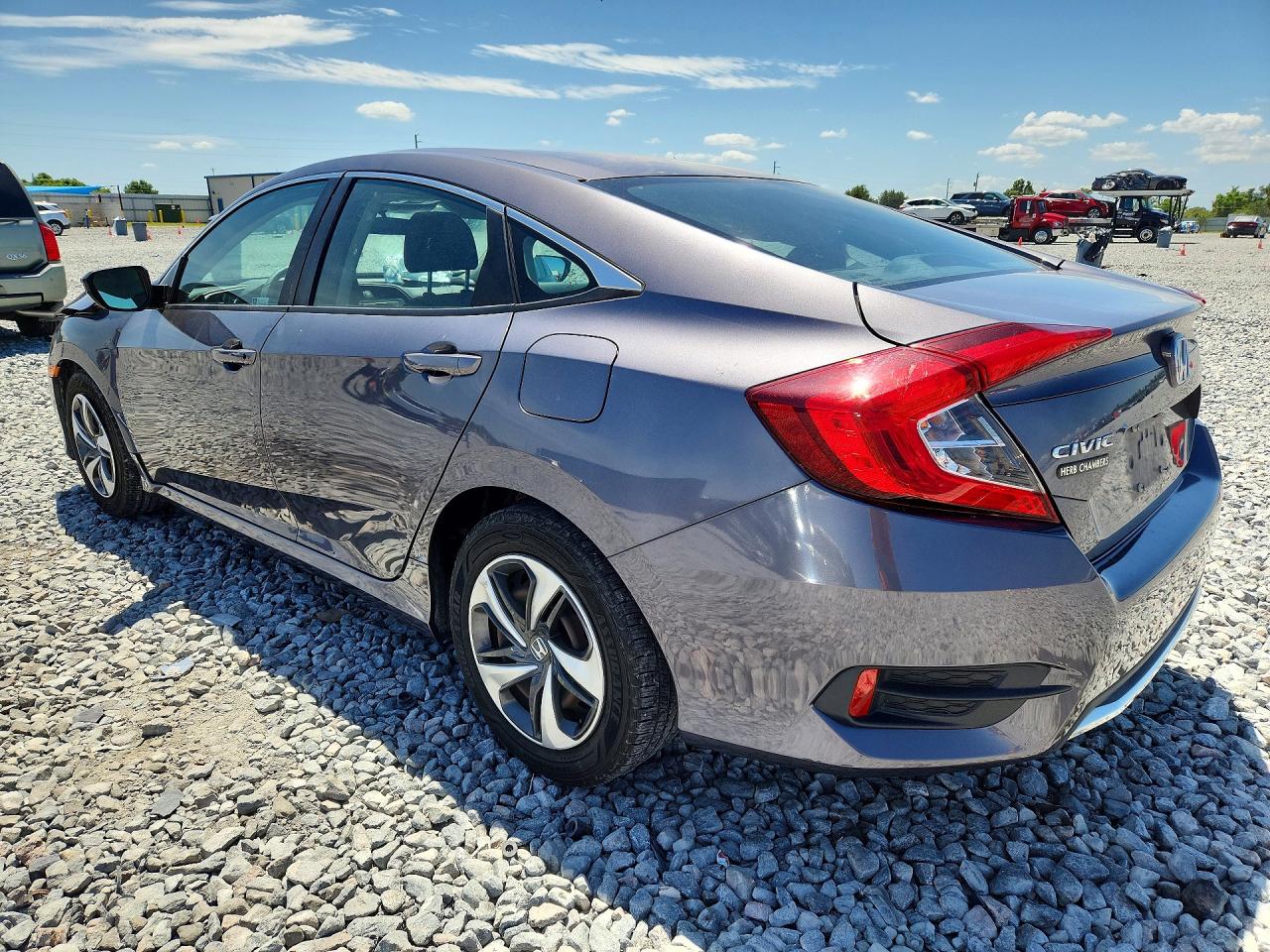 2019 Honda Civic Lx Gray vin: 2HGFC2F6XKH513104