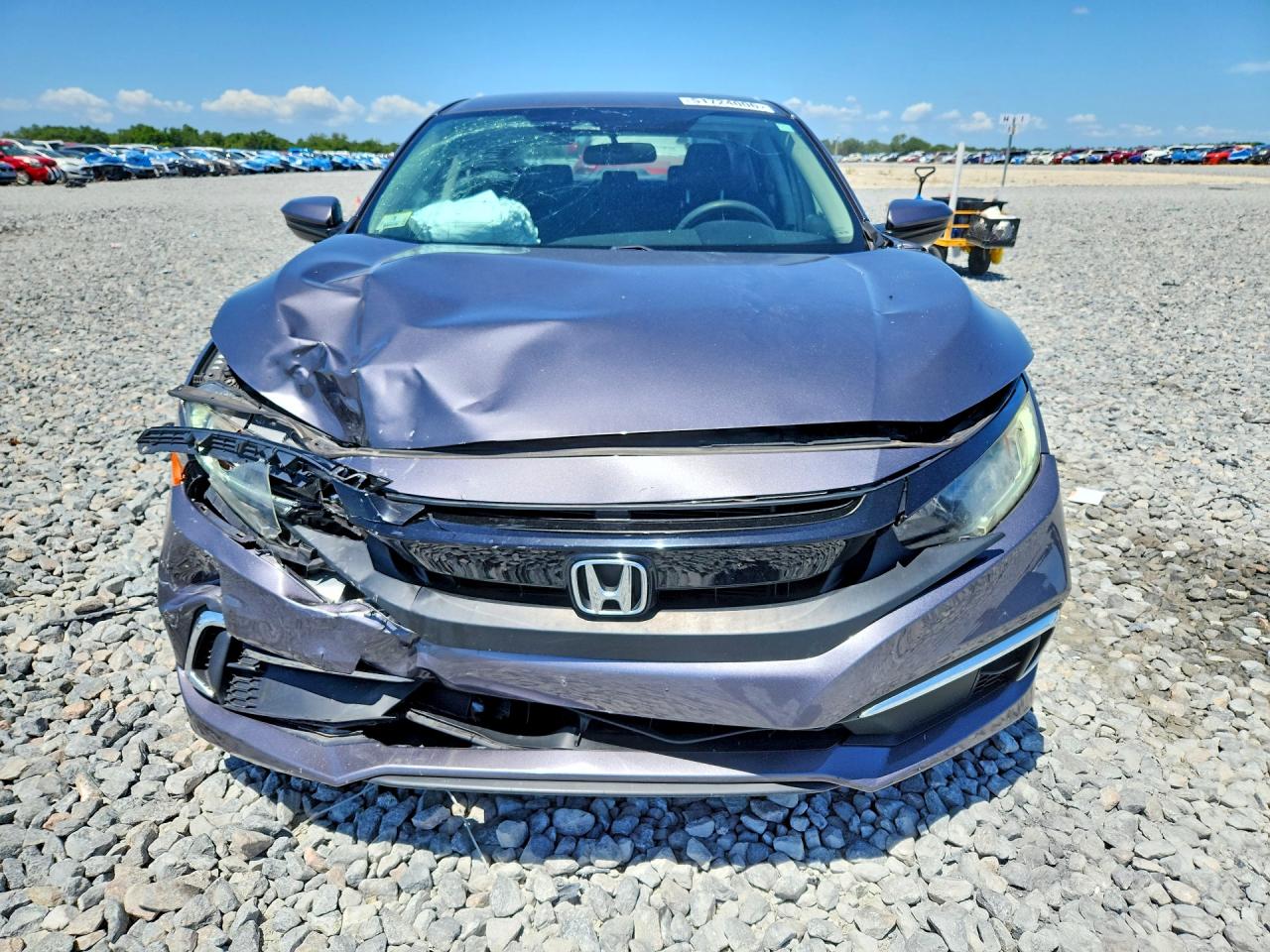 2019 Honda Civic Lx Gray vin: 2HGFC2F6XKH513104