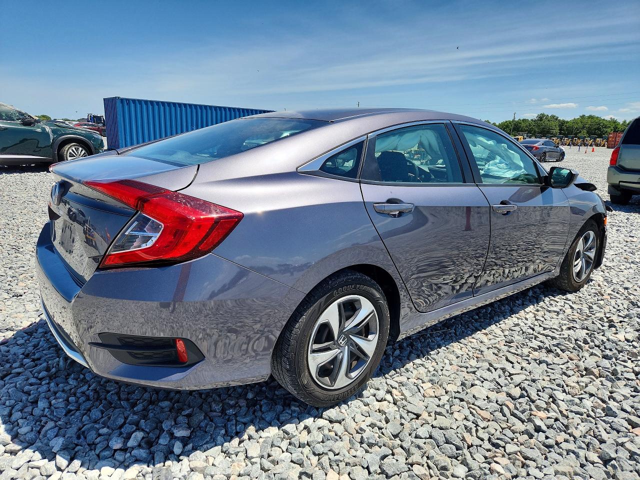 2019 Honda Civic Lx Gray vin: 2HGFC2F6XKH513104