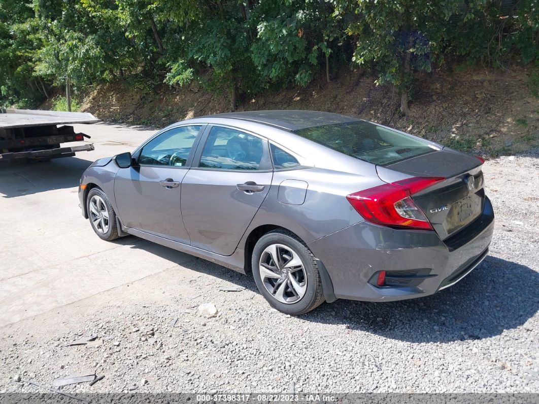 2019 Honda Civic Sedan Lx Gray vin: 2HGFC2F6XKH543459