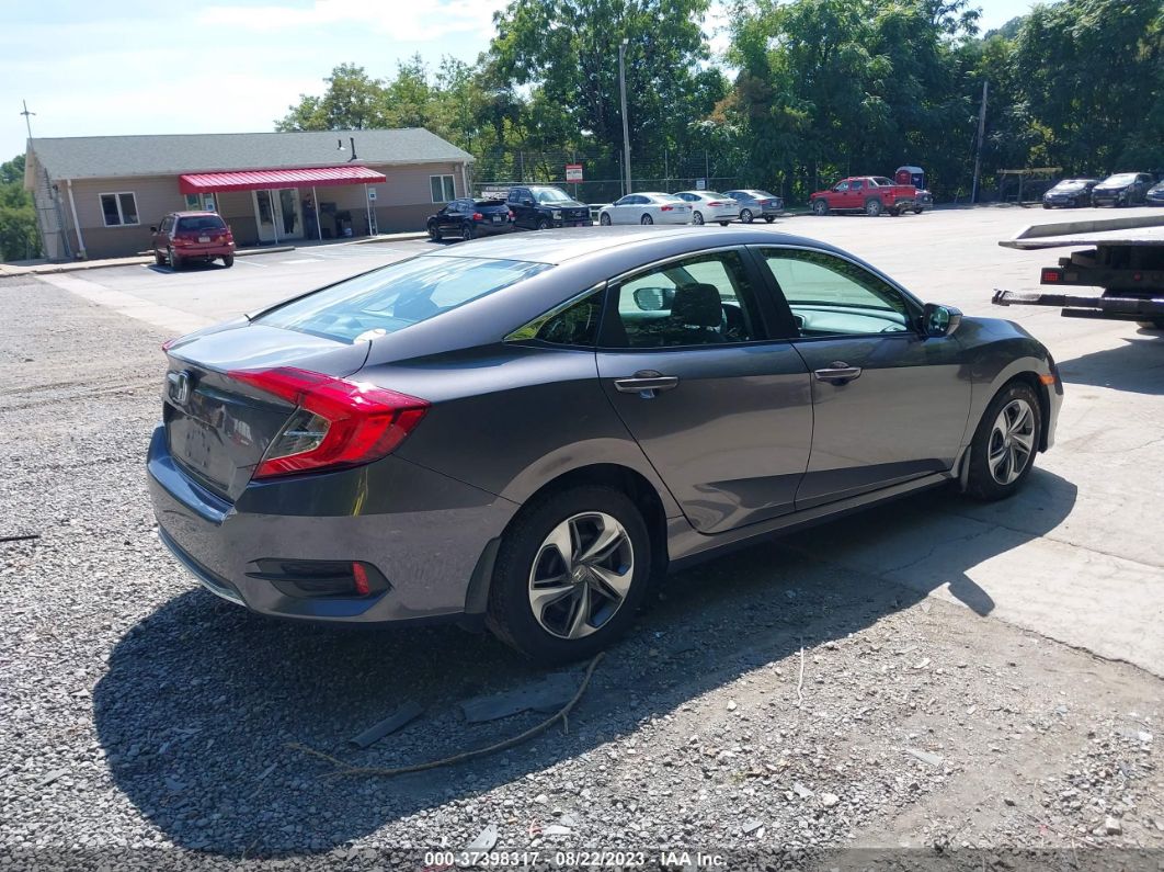 2019 Honda Civic Sedan Lx Gray vin: 2HGFC2F6XKH543459