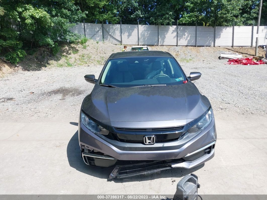 2019 Honda Civic Sedan Lx Gray vin: 2HGFC2F6XKH543459